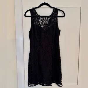NWT: Elegant Black Lace Dress